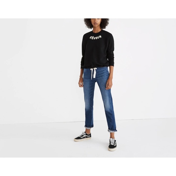 Madewell/Miles Rêveur Drawstring Hem Sweatshirt‎ Size M - Picture 1 of 9